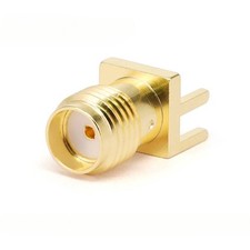 SMA Female Connector End Launch Suit for PCB Thickness 2.0mm, Pin 0.9mm,DC - 18G