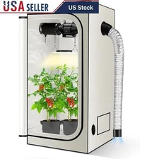 LED Grow Tent High Reflective PE Film Hydroponics Indoor Plant Support New