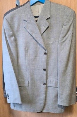 Joop Business Anzug Schurwolle TOP Zustand elegantes Grau XL
