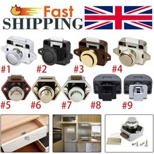 Push Button Catch Lock Cupboard Door Cabinet Motorhome Camper Caravan Latch Knob