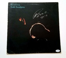 Todd Rungren Signed Autographed Healing Album Lp Cover ACOA