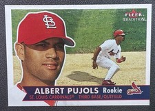 2001 Fleer Tradition Albert Pujols #451 Rookie Card RC mint pack fresh Cardinals. rookie card picture