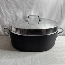 Magnalite GHC 12" Anodized Dutch Oven Oval Roaster w/ Lid VINTAGE US MADE EUC