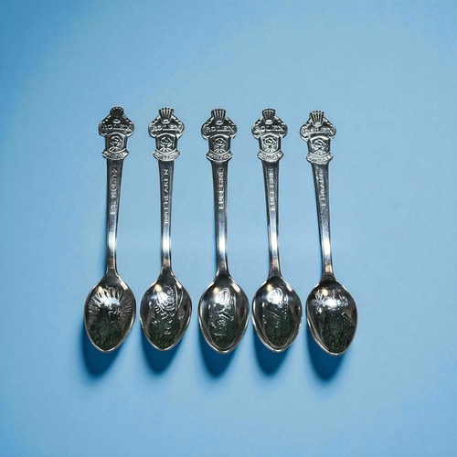 Cucharas Rolex x5 Bucherer de Suiza tono plata