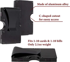 Carbon Fiber RFID Engraved Wallets for Men from Wife with Money Clip Personalize