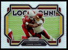 2021 Panini Prizm Lockdown! HOLO SILVER Chase Young Washington Football Team #18