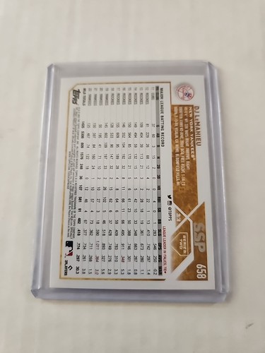 2023 Topps Series 2 SSP Image Variation Golden Mirror DJ LeMahieu #658 - Picture 2 of 2