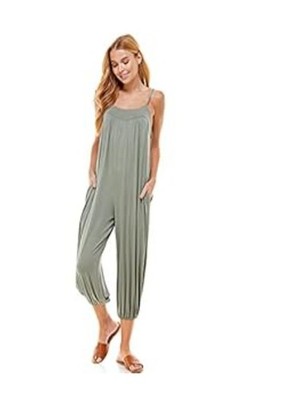 EUC LOVING PEOPLE Women's Loose Fit Jumper/Jumpsuit/Romper - L/XL - (GREEN)