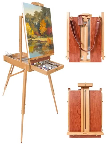 Paris Deluxe French Easel w/ Leather Carry Strap - 4 Pack - Picture 1 of 1