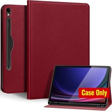 Genuine Leather Case for Galaxy Tab S10 Lite 10.9"  Slim Cover, Adjustable Stan