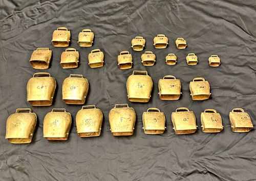 Almglocken Alpine Bells Tuned Cowbells, 2 OCTAVES (26 Bells), C'' to C''''