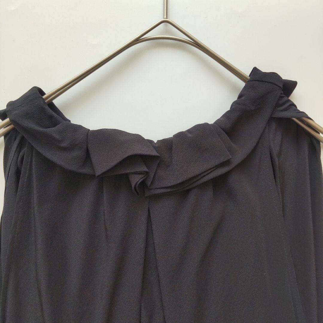 FENDI Silk Sleeveless Long Dress Black Size L Belt Detail Occasion Used From Jp thumbnail 17