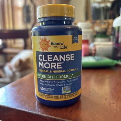Renew Your Life Cleanse More Overnight Formula 60 Capsules 