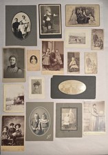 Antique Victorian Photo Lot 17 Cabinet Cards CDVs Family Portraits Ulverston