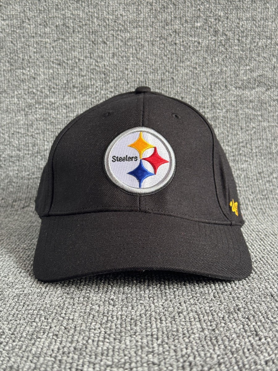 '47 Brand Pittsburgh Steelers Baseball Cap Snapback Hat Black One Size NFL