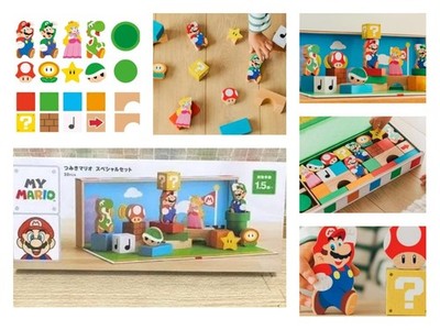 Nintendo Store My Mario Wooden Block 30pcs Special Set Amiibo Gift Exclusive