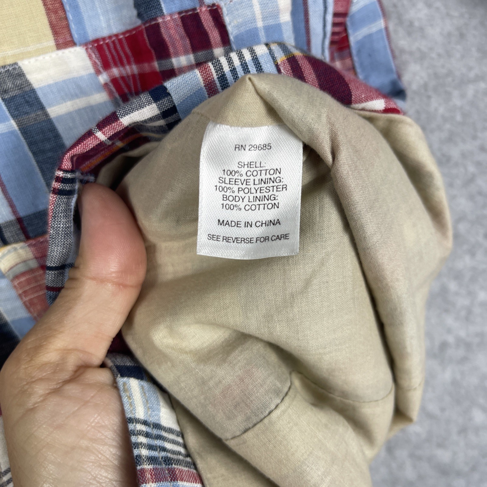 Pendleton Madras Patchwork Plaid Blazer Womens M … - image 8