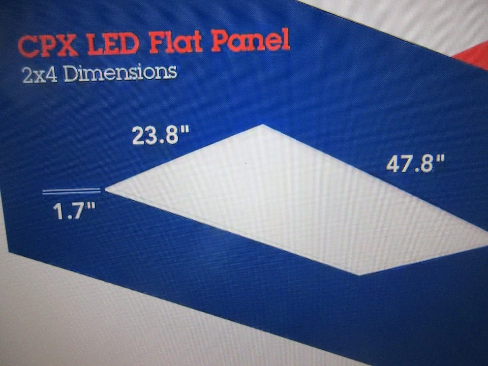 Lithonia Lighting Contractor Select CPX 2 ft x 4 ft Adjustable Lumen Panel Light - Image 4 of 4