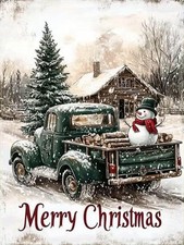 Christmas Diamond Art Kit for Adults Full Tools 12 x 16 Inch