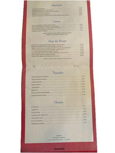 Room Service Menu Aladdin Hotel & Casino Las Vegas 1981 Flip Pages Color Pic - Picture 4 of 9