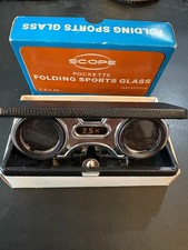 Scope Pockette Folding Sports Glass Instafocus Model No. 2379 756-011 2.5 x 25