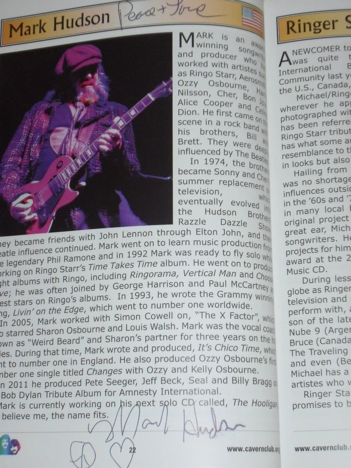 International Beatleweek Programme 2014 Autographs Freda Kelly, Julia Baird etc - Image 4 of 4