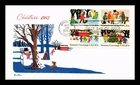 US COVER CHRISTMAS CHILDREN PLAYING FDC SETENANT TUDOR HOUSE CACHET
