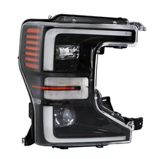 Silscvtt Right Side LED Headlight For Ford F250 F350 Pickup 2020-202 Black Trim