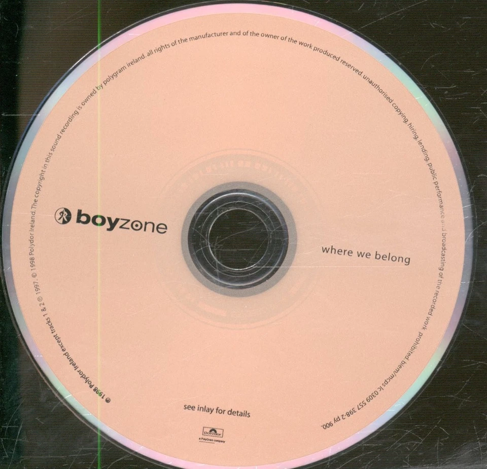 Boyzone (Boyband) Where We Belong CD Europa Polydor 1998 5573982 - Bild 3 von 3