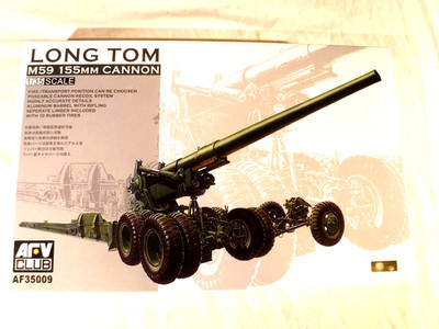 1/35 AFV Club US Army M59 Long Tom 155mm Cannon Metal Barrel w/Limbar # 35009