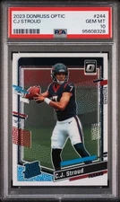 2023 Panini Donruss Optic CJ Stroud Rated Rookie PSA 10 #244 Texans