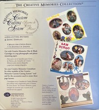 Creative Memories Custom Cutting System 4 Oval Patterns Sizing Templates