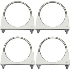 Heavy Duty 304 Stainless Steel 4 inch U-Bolt Exhaust Clamp Muffler U 4"-4 PACK