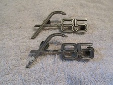 Pair Chrome 19641965 Oldsmobile F-85 Fender Emblem 7589285 4 Oem Olds Badge