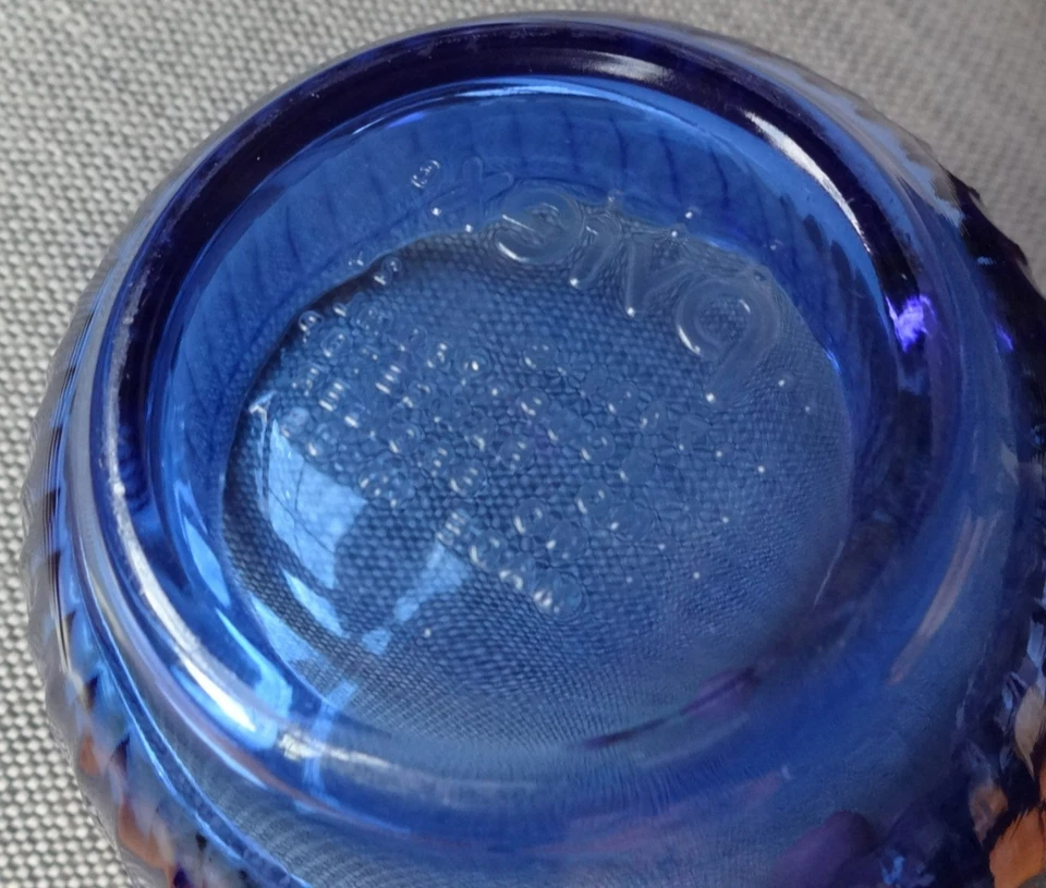 Pyrex 1 Ribbed Cobalt Blue Glass Mixing Serving Bowl 3 Cup 7401-S - Image 4 of 4