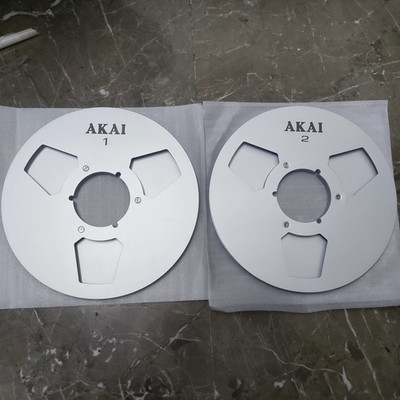 One Pair 10.5'' Silver AKAI Tape reel High Quality Aluminum Take Up Reel
