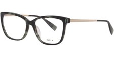 Furla Women's Tortoise Sqre Eyeglass Frames w 5-Barrel Steel Hinges VFU4965509GC