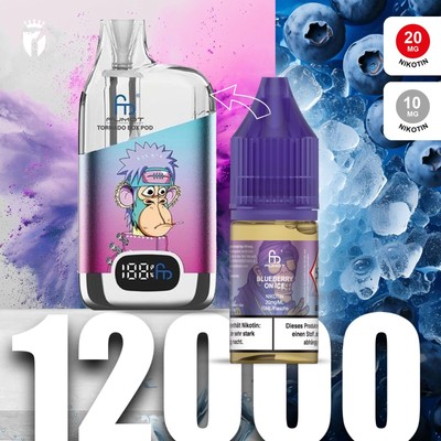 RandM Tornado E-Liquid 0/10/20mg Nikotin für E-Zigarette & Vape / Nic Salt  Pods