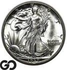 1939 Walking Liberty Half Dollar, Swirling Luster, Solid Gem BU++