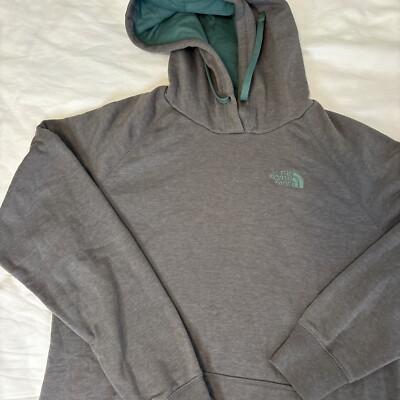THE NORTH FACE Hoodie Women's Femmes  X-Large Pull Over Gray Teal