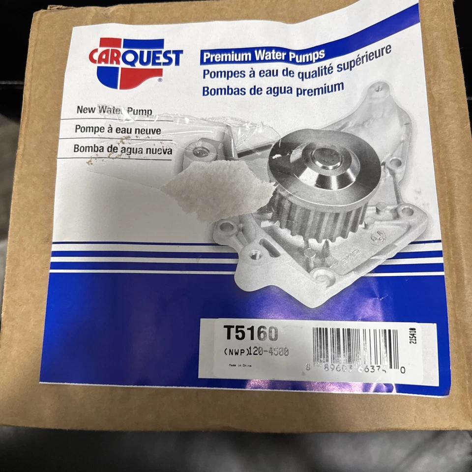 Bomba de agua motor CARQUEST T5160 JEEP Wrangler 2012-2018 Foto 2 de 3