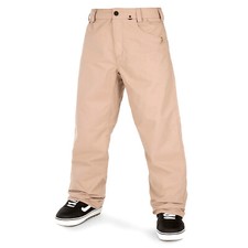 VOLCOM Mens 2023 Snowboard Snow - 5 POCKET PANTS - DARK KHAKI