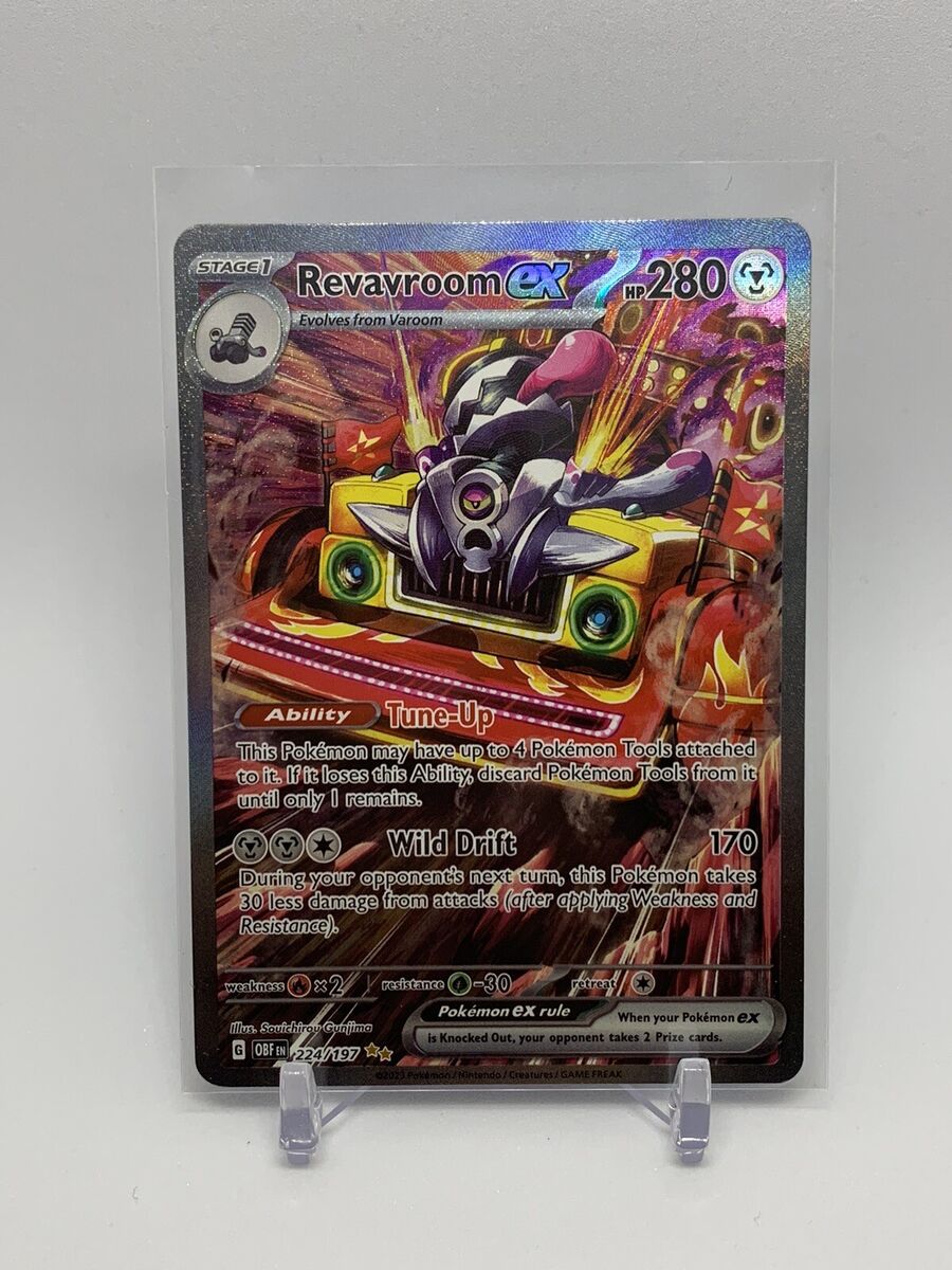 Pokémon TCG Revavroom ex SV03: Obsidian Flames 224/197 Holo Pokémon TCG Revavroom ex SV03: Obsidian Flames 224/197 Holo