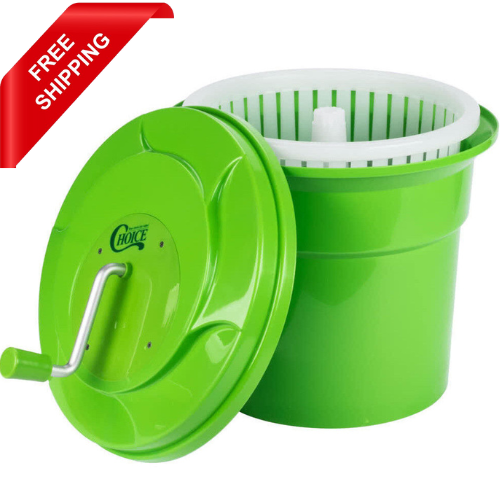 2.5 Gallon Manual Salad Spinner Lettuce Dryer Washer Large Commercial Restaurant