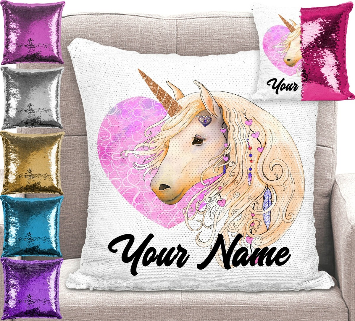 Mermaid Pillows Custom Unicorn Sequin Pillow Rose Gold Pillows