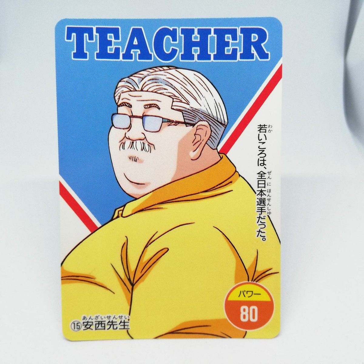 15 Anzai sensei Slam Dunk CARD From TV Animation Slam Dunk JAPAN