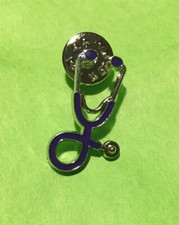 Stethoscope Brooch Pin to Lanyard Sweater Lapel National Nurses Week May 6 Gift