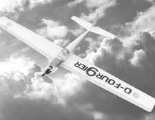 0-Four9ier RF-4 .049 45" envergadura RC kit de avión corte láser capa de balsa kit corto
