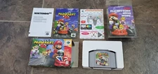 Mario Kart 64 Nintendo 64 N64 Cart Video Game Complete CIB Manual Box lot TESTED