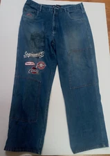 NBA UNK Denim Cleveland Cavaliers Lebron James Blue Men's Jeans, Needs Button